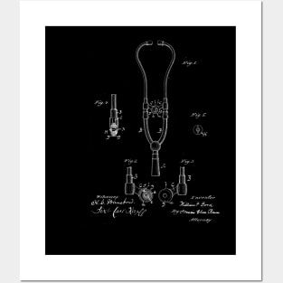 Stethoscope Vintage Patent Drawing Posters and Art